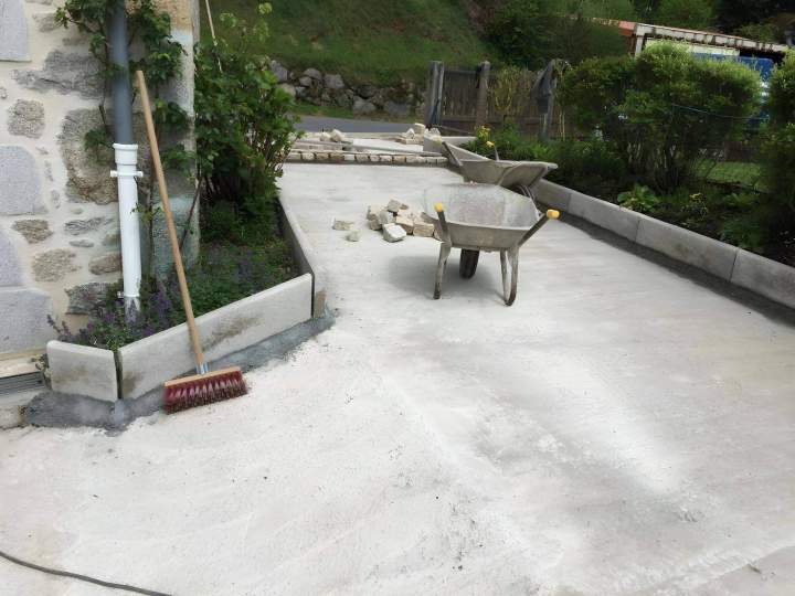 Pause de dallage Aurillac 